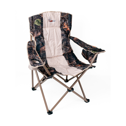 Wildebeest Padded Chair With Cooler Bag 150kg Camo