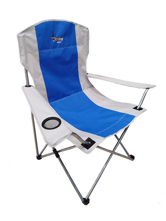 Oryx Deluxe Folding Armchair 120kg Blue