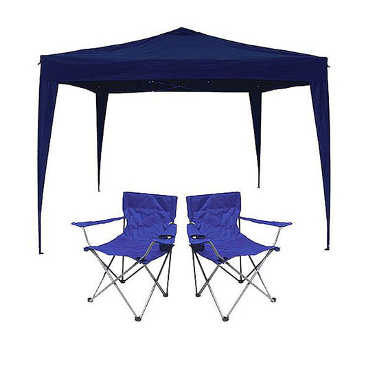 3X3M GAZEBO CHAIR COMBO -BLUE only